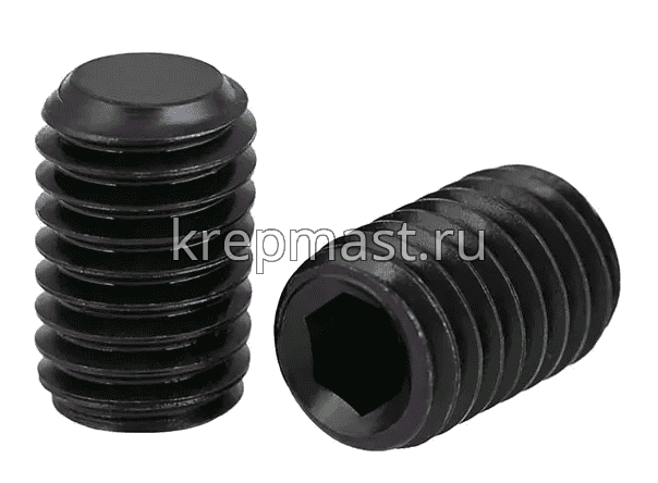 Винт уст. 10х20 12,9 DIN 913плоск.конц.вн/ш чёрн