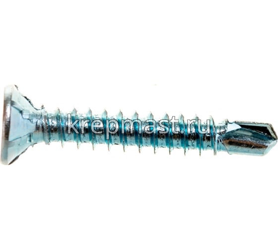 Саморез оконный сверло белый цинк 3,9х25 (Китай)