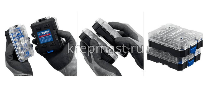 Отвертки-набор ЗУБР КОМПАКТ-34 c насадками