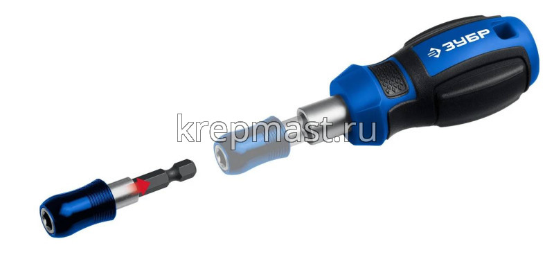 Отвертки-набор ЗУБР КОМПАКТ-34 c насадками