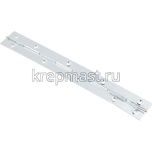 Петля рояльная 766мм цинк белый