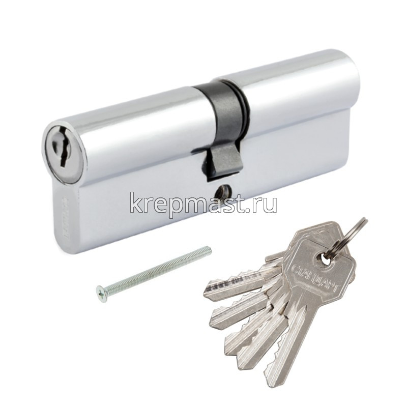 Механизм цилиндровый 90Z СР/SN кл./ключ хром / никель