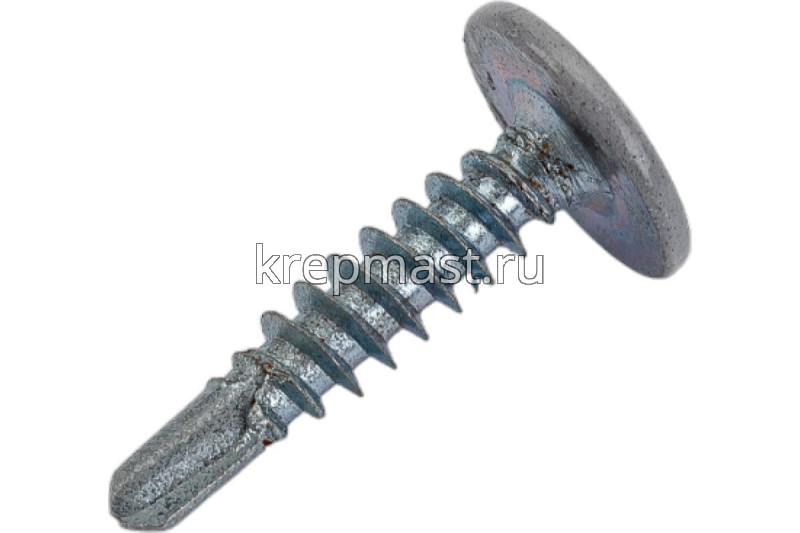 Саморез п/сф головка с п/ш сверло 4,2х19 RAL 7004