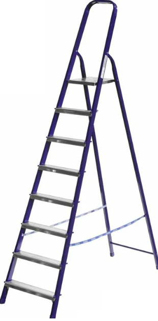 Стремянка стальная СИБИН 7 ступеней высота 145см