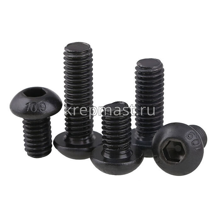 Винт ISO 7380 с внутр.шестигр. 4х10 10,9 черный