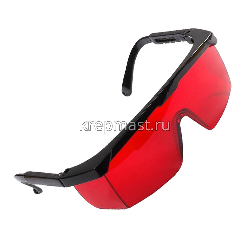 Очки защитные STAYER красные линзы с оправой