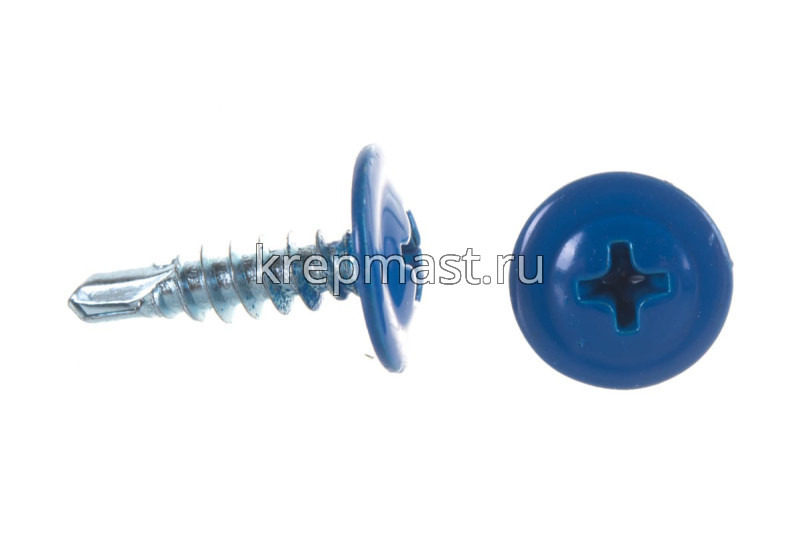 Саморез п/сф головка с п/ш сверло 4,2х16 RAL 5005