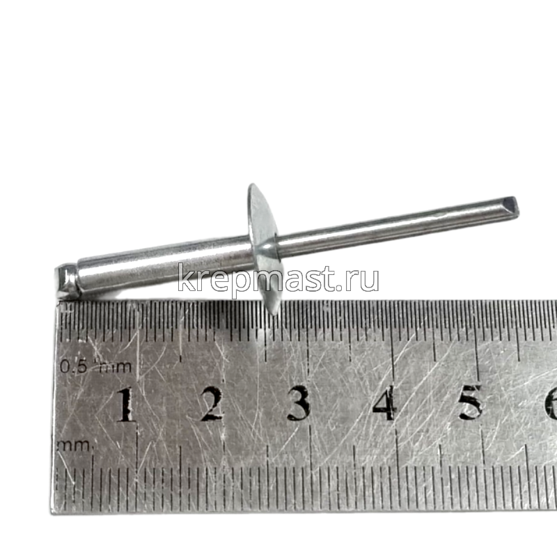 Заклёпка сталь/сталь 4,8х21х16 широкий борт