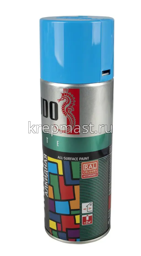 Эмаль аэр. универс. голубая 520мл