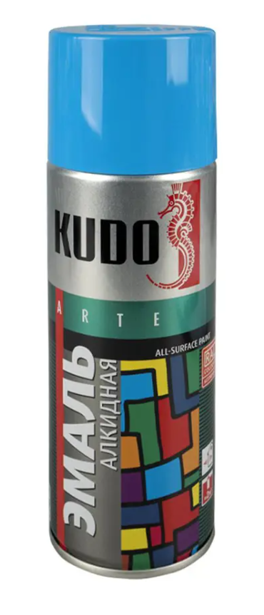 Эмаль аэр. универс. голубая 520мл