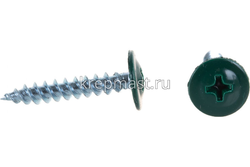 Саморез п/сф головка с п/ш острый 4,2х25 RAL6005