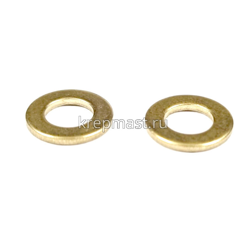 Шайба узкая 5 DIN 125 латунь