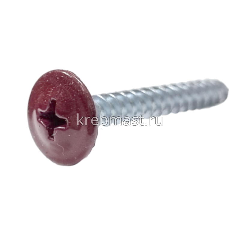 Саморез п/сф головка с п/ш острый 4,2х32 RAL3005