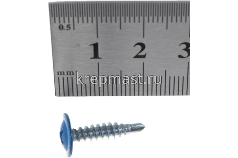 Саморез п/сф головка с п/ш сверло 4,2х19 RAL 5005