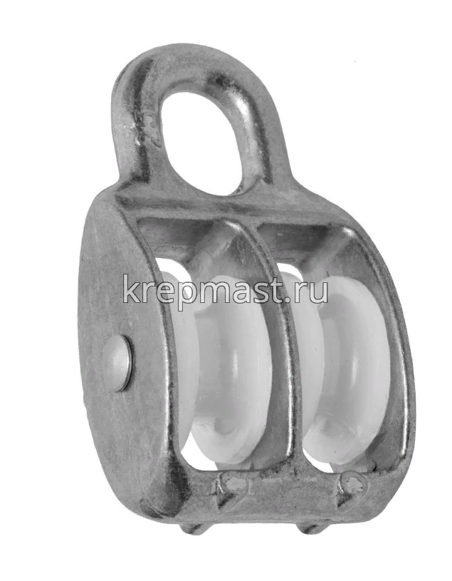 Блок двойной пластик. оцинк. 25мм