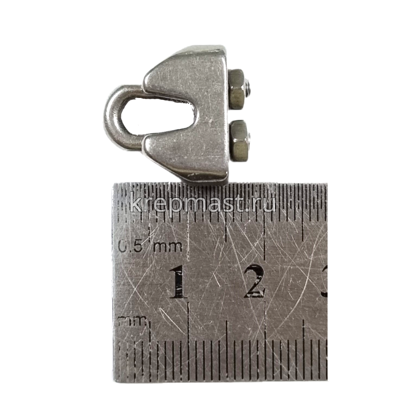 Зажим д/троса М 3 с гайками нерж. А 4