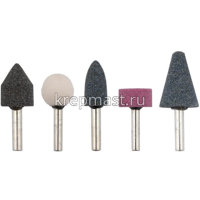 Шарошки FIT(металл) д/фигур.отверстий, набор 5шт.