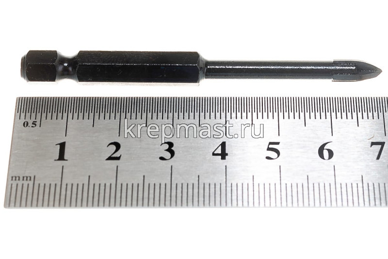 Сверло по стеклу 5мм HAGWERT (с 4мя реж.лезвиями)