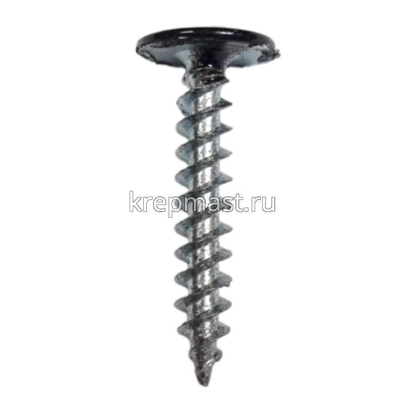 Саморез п/сф головка с п/ш острый 4,2х25 RAL9005