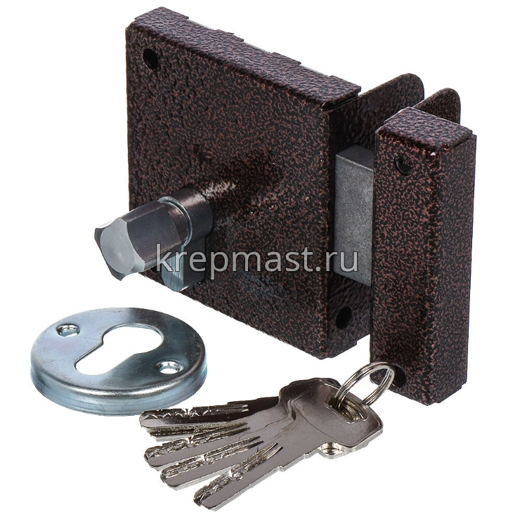 Замок накладной Птимаш ЗН1-1 медь