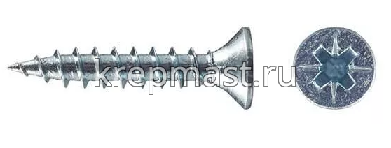 Шуруп универс. белый цинк 2,5х16
