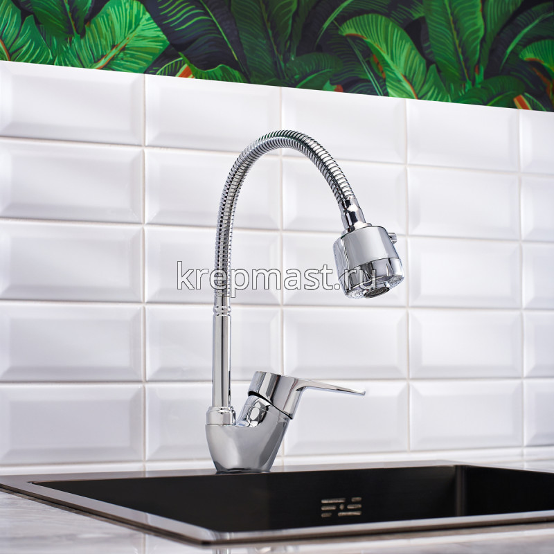 Смеситель д/кухни B8282-10F-SE025 латунь