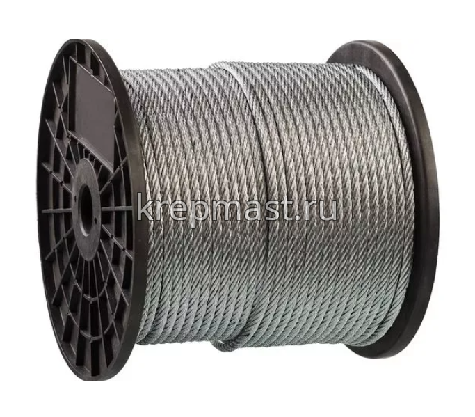 Трос нерж. А2 3 мм (по 100м) АРТ 8379 ср. жесткости 7х7
