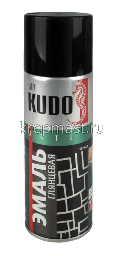 Эмаль аэр. универс. черная глянц. 520мл