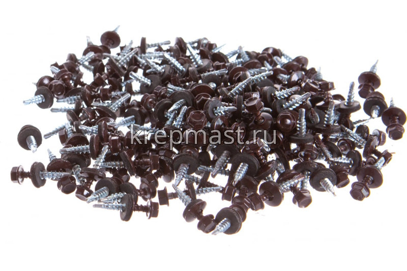 Саморез д/кровли краш. 4,8х29 RAL 8017/RR32