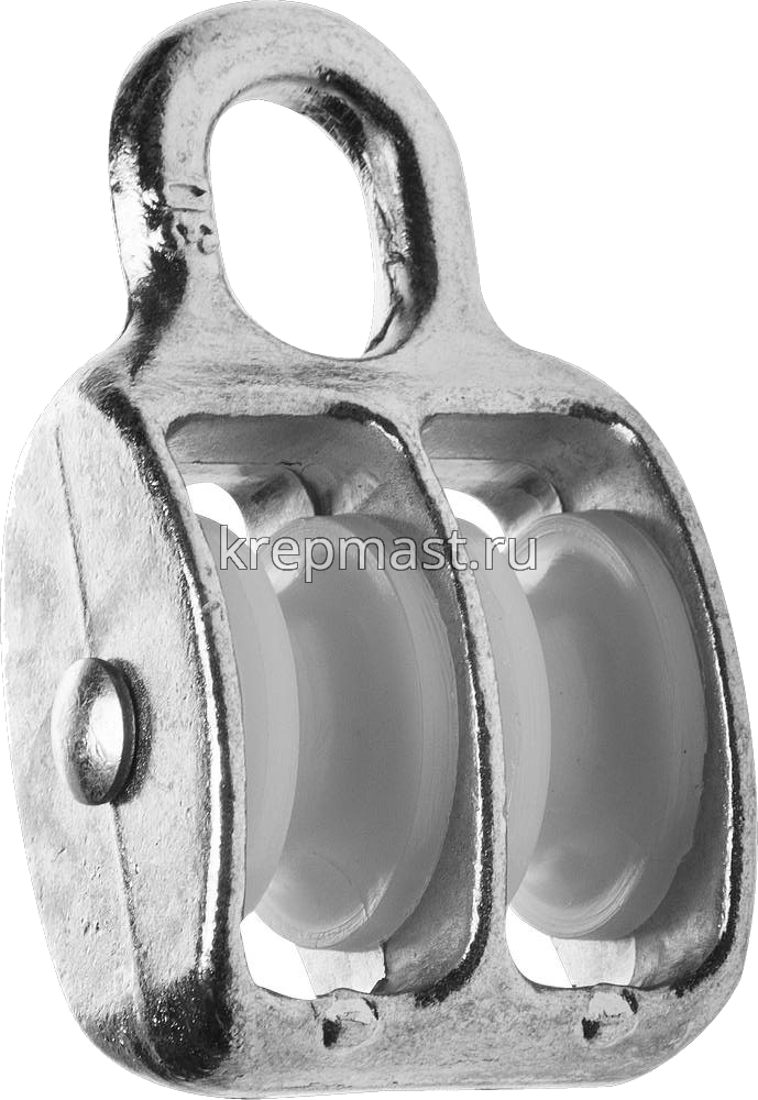 Блок двойной пластик. оцинк. 30мм