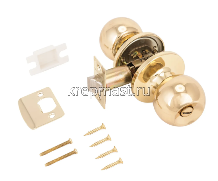 Защелка дверная АЛЛЮР 5560 ВК РВ латунь верт./пустая