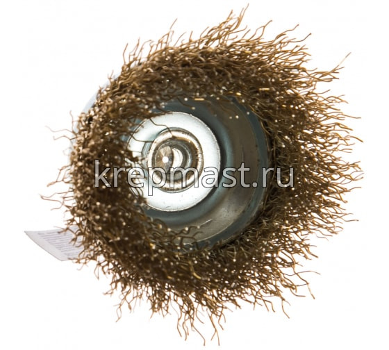 Корщетка- чашка 50мм для ДРЕЛИ USP латунь волна