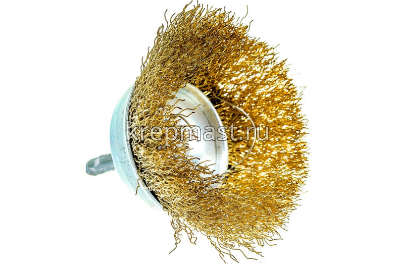 Корщетка- чашка 60мм для ДРЕЛИ USP латунь волна