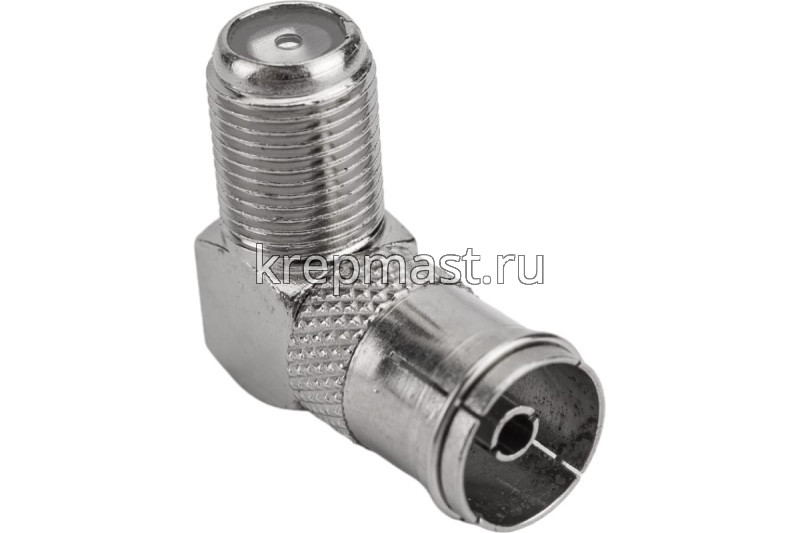 Переходник F-гнездо - гнездо TB угловой ТDM