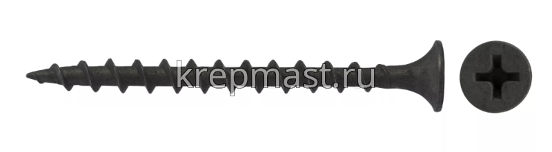 Саморез по дереву оксид. 3,5х50(51) усиленные