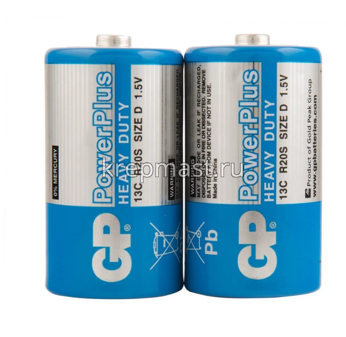 Батарейка GP R20 - 2S2 синяя