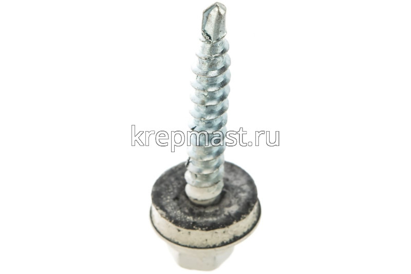 Саморез д/кровли краш. 4,8х35(38) RAL 9003