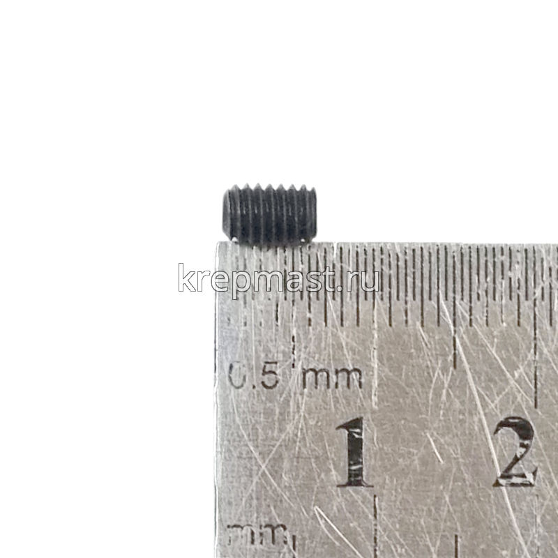 Винт уст. 4х 6 12,9 DIN 913плоск.конц.вн/ш черн