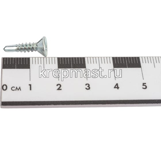 Саморез оконный сверло белый цинк 3,9х16 (Китай)