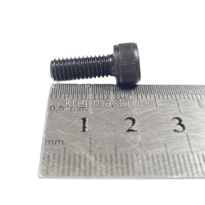 Винт с внутр.шестигранником 6 х 16 черный кл.пр.12,9 п/р DIN 912