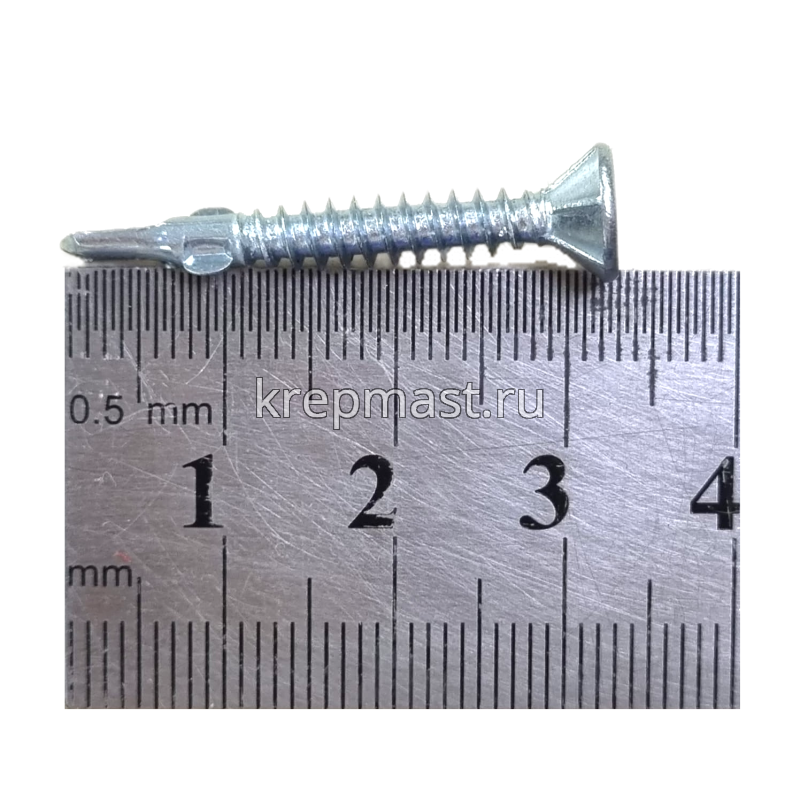 Саморез кров. ТХ20 с УШКАМИ б/шайбы DIN 7504 P 4,2х32 потай. - сверло оцинк.