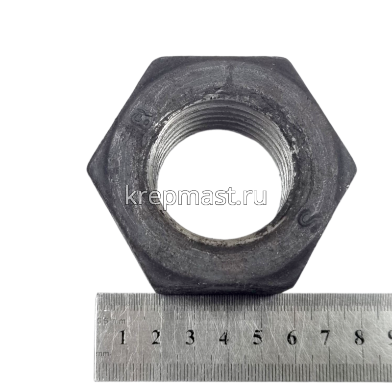 Гайка 6-гр. М 42 (4,5) черная