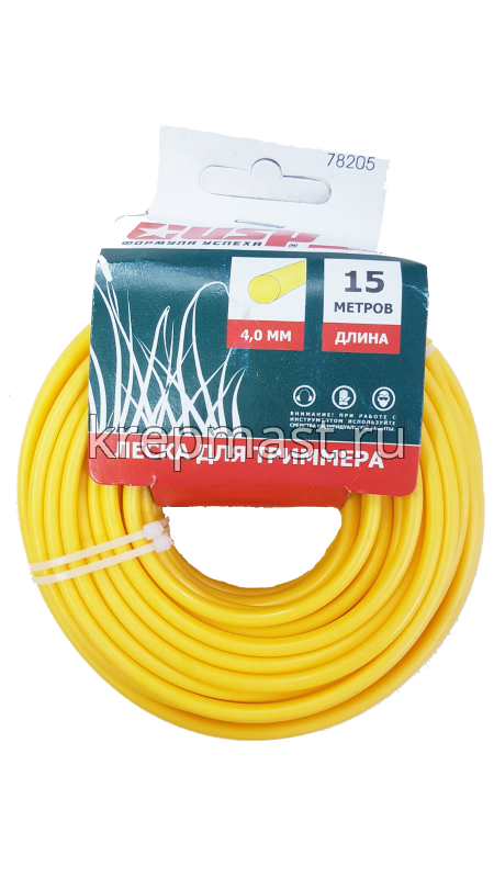Леска для триммера 4,0мм КРУГ (по 15м)