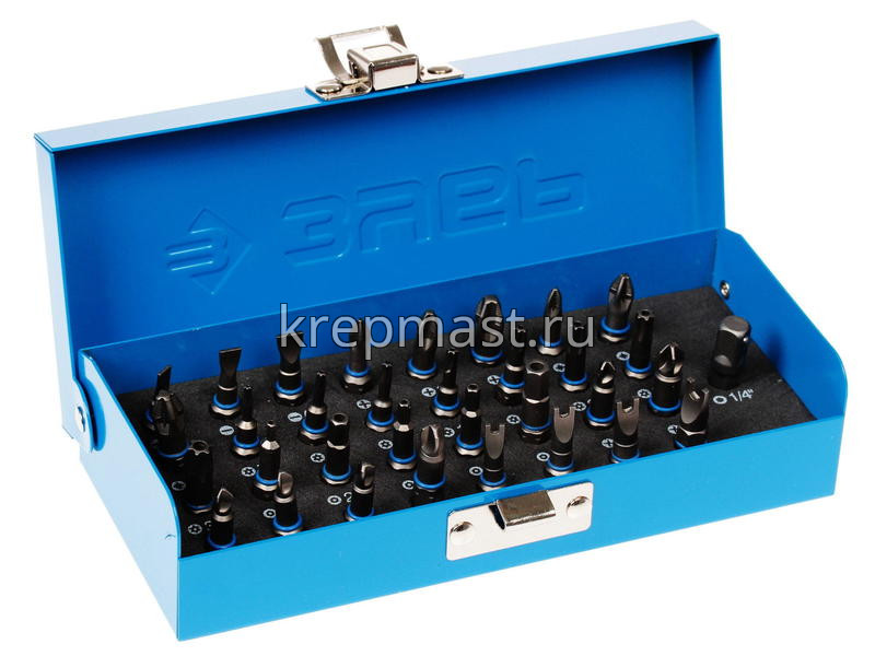 Набор ЗУБР бит с магнит.адаптером 33предмета