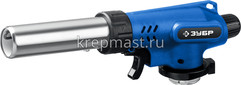 Горелка газовая ЗУБР ГП-500 с пъезоподжигом 1300С (цангов.соедин.)