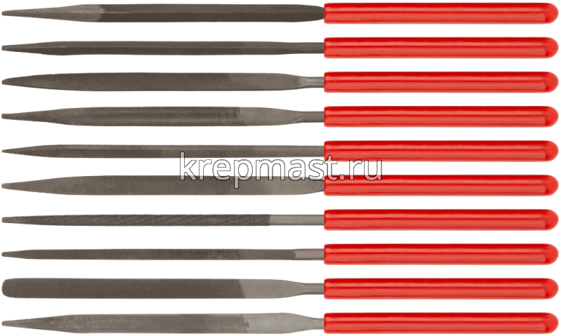 Надфили FIT пласт.рук. 3мм х 140мм 10шт узкие