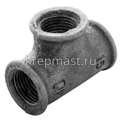 Тройник чугун прямой, Ду-15