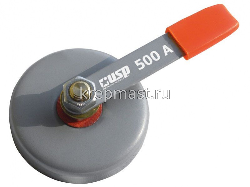 Клемма заземления 500А магнитная, даметр 83мм, сила магнита 23кг