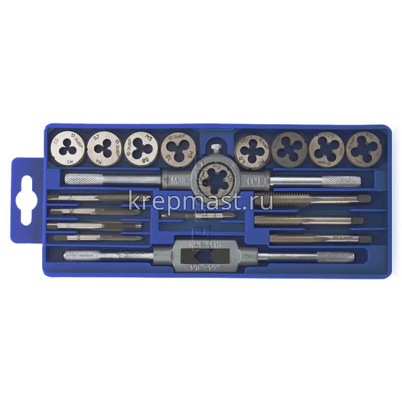 Лерки -метчики ЗУБР МАСТЕР набор 20шт М3-М12