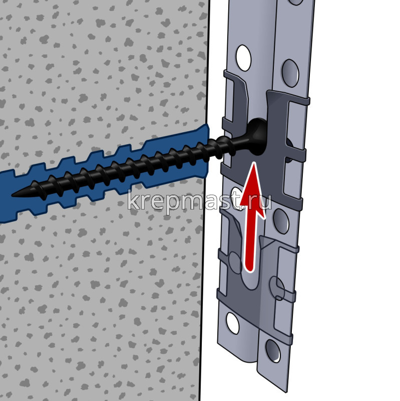 Крепление для м/профилей КРЕММЕР (100шт/уп)